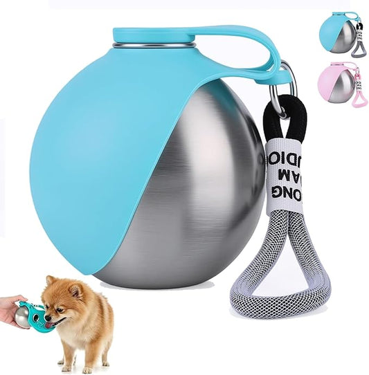 botella portatil para mascotas 2 en 1